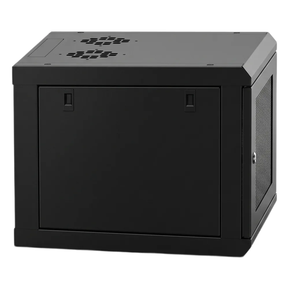 Gabinete Rack 19 Pulgadas / 04 Unidades / Ventilado / Montaje Pared / Acero Calibre 20 / Capacidad 100 kg / Dimensiones 636x606x283 mm (25x23.9x11.1 in) – vista 3
