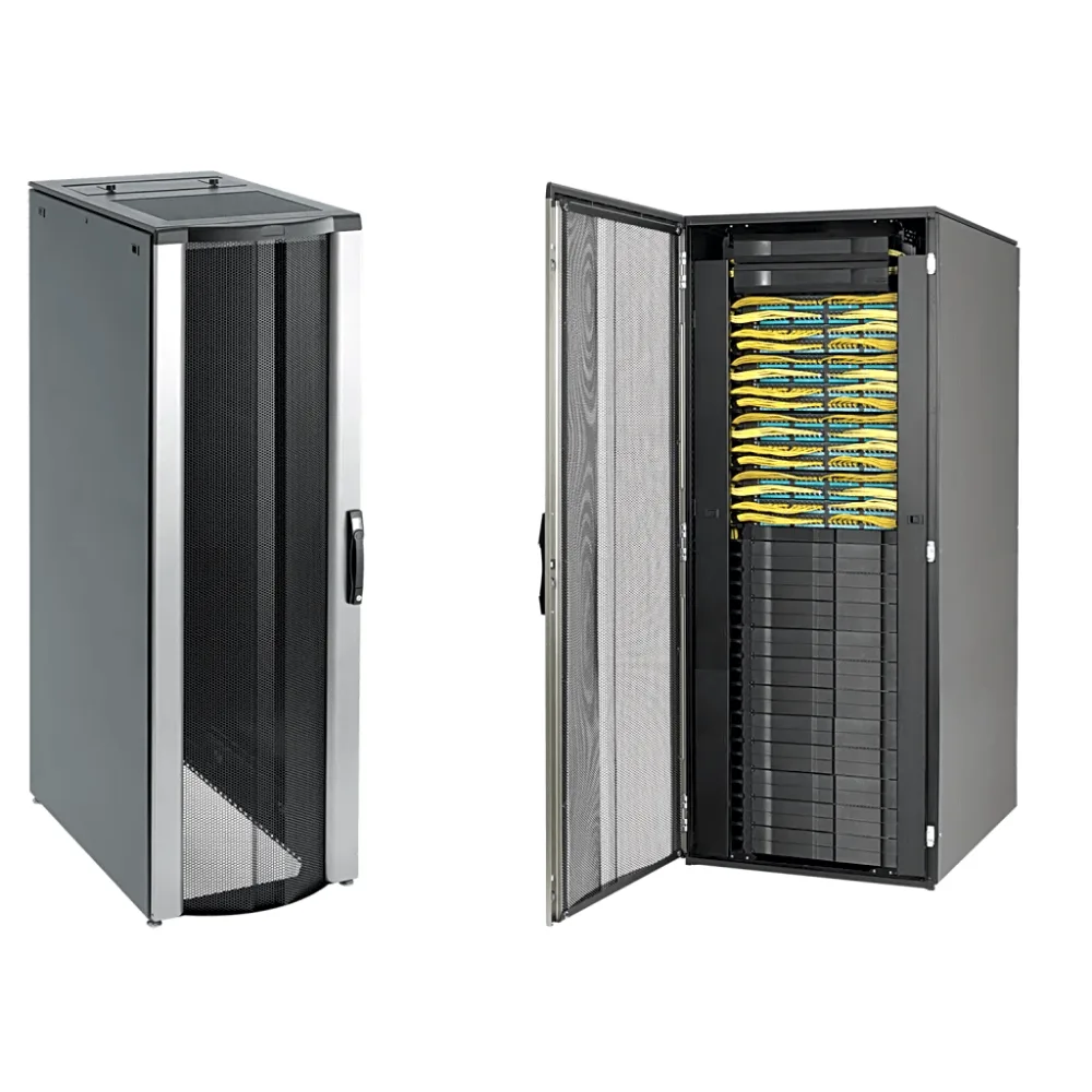 Gabinete Rack ProLine ConnecTek 42 UR / 2000 x 800 x 1100 mm Con Capacidad 1134 kg Acero, Color Negro Con Organizadores Laterales Frontal y Traseros Incluidos