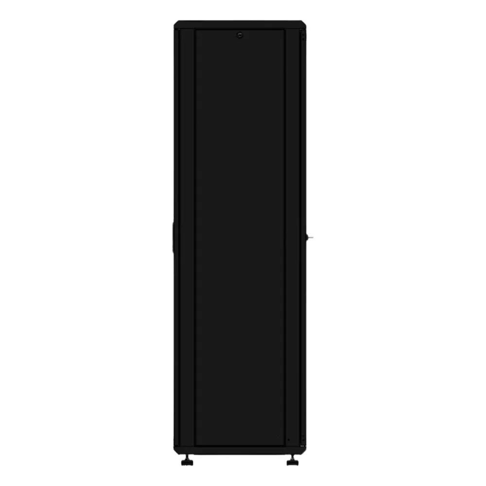 Gabinete rackeable de piso de 42U, compatible con estándar 19 pulgadas, equipado con puerta frontal de cristal para una mejor visibilidad y presentación profesional – vista 3