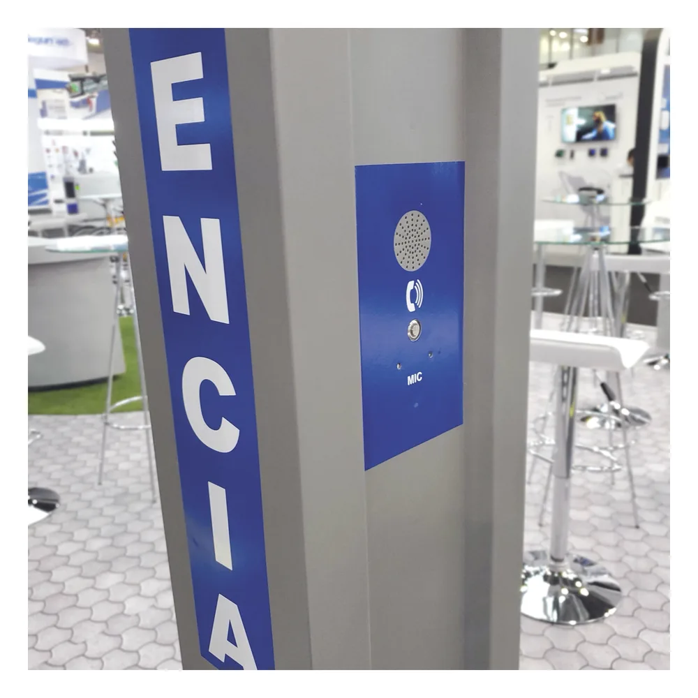Gabinete tipo Torre para Sistema de Alerta  Mediante Equipo Fanvil I12-N-01P y estrobo (No incluidos). – vista 3