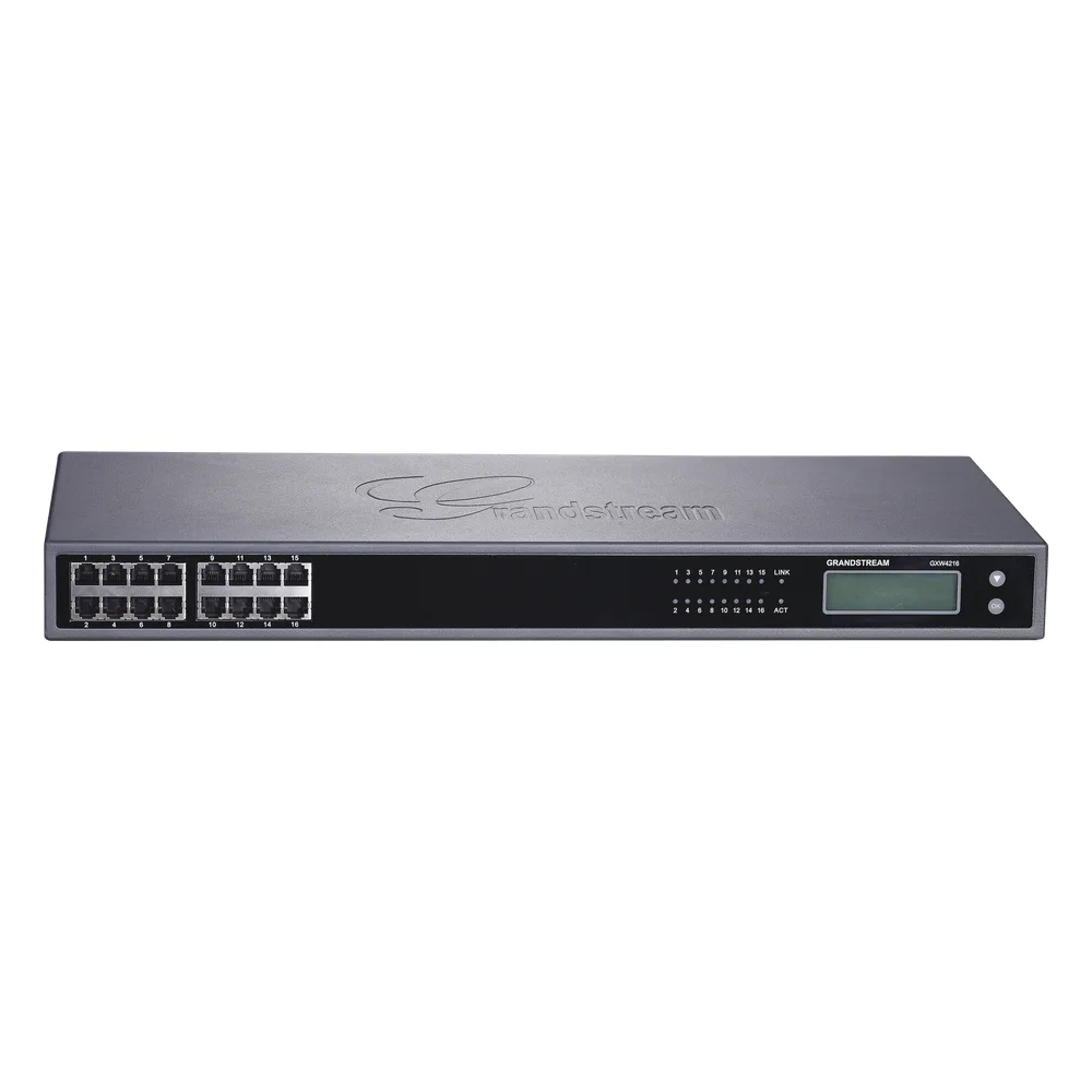 Gateway VoIP GrandStream ATA de 16 puertos FXS + 1 puerto TELCO de 50 pins, p/montaje en rack