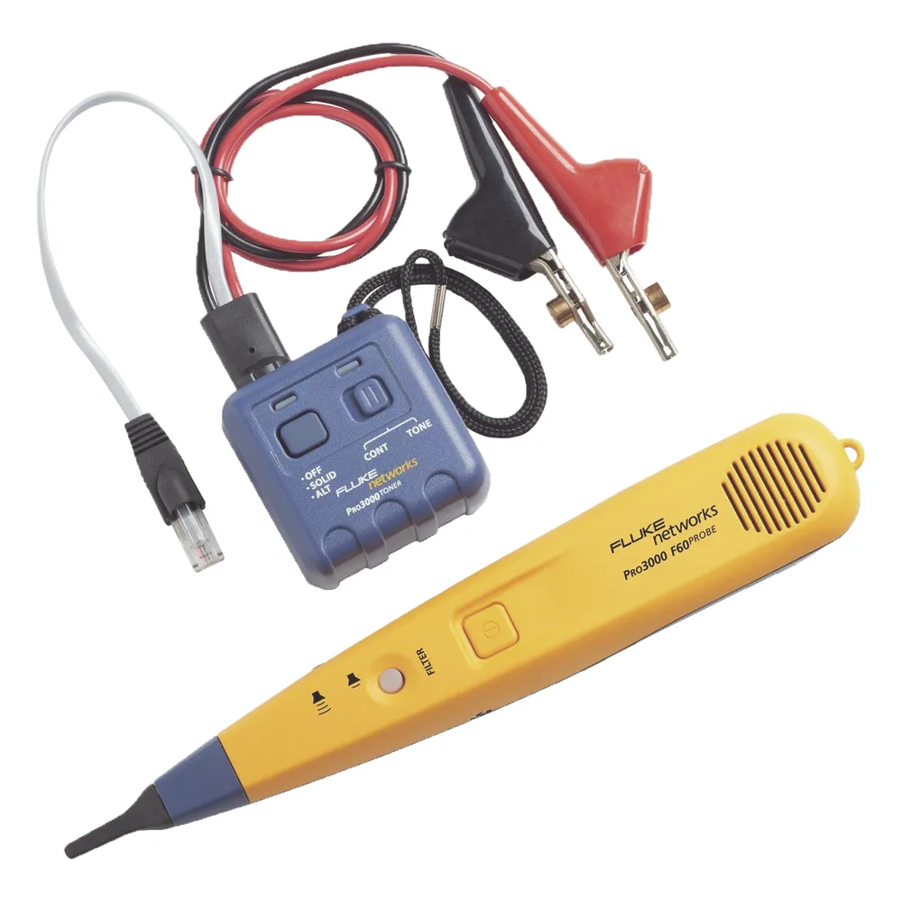 Generador y Sonda (Detector) de Tonos PRO3000, Con Filtrado de Señales a 60Hz, Para Identificación de Señales Analógicas en Cableado Inactivo