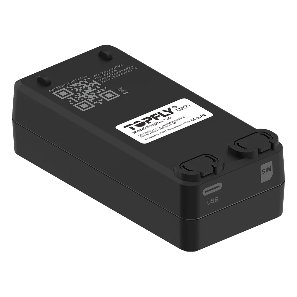 GPS / Receptor de Activos en Tiempo Real / KnightX 100 / Batería Recargable / Aplicaciones Amplias / GPS 4G / Botón de Pánico / Sonda de Temperatura Externa Opcional