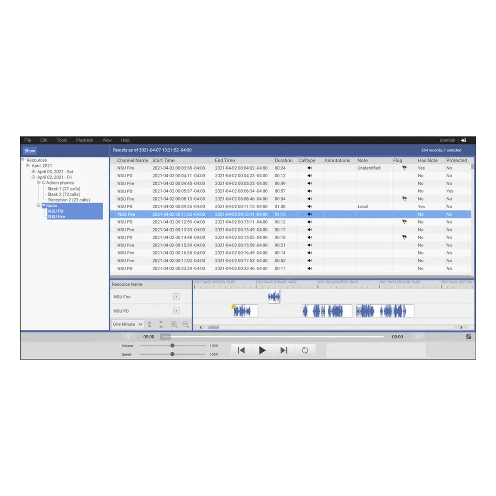 Grabador NexLog EXP-Series, Incluye 4 canales de grabación VoIP, Graba audio de Radios, Teléfonos, micrófonos – vista 2
