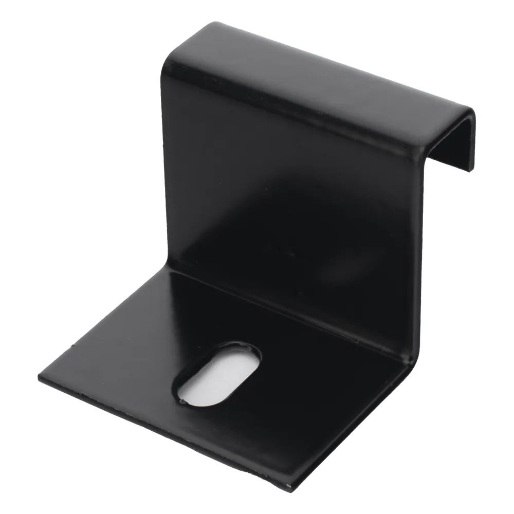 Grapa de Fijación para Escalera Tubular de 1.5" de Peralte y 12" de Ancho, Acabado con Pintura Epóxica Color Negro, Ideal para la Sujeción Segura de la Escalera Tubular a la Estructura – vista 3