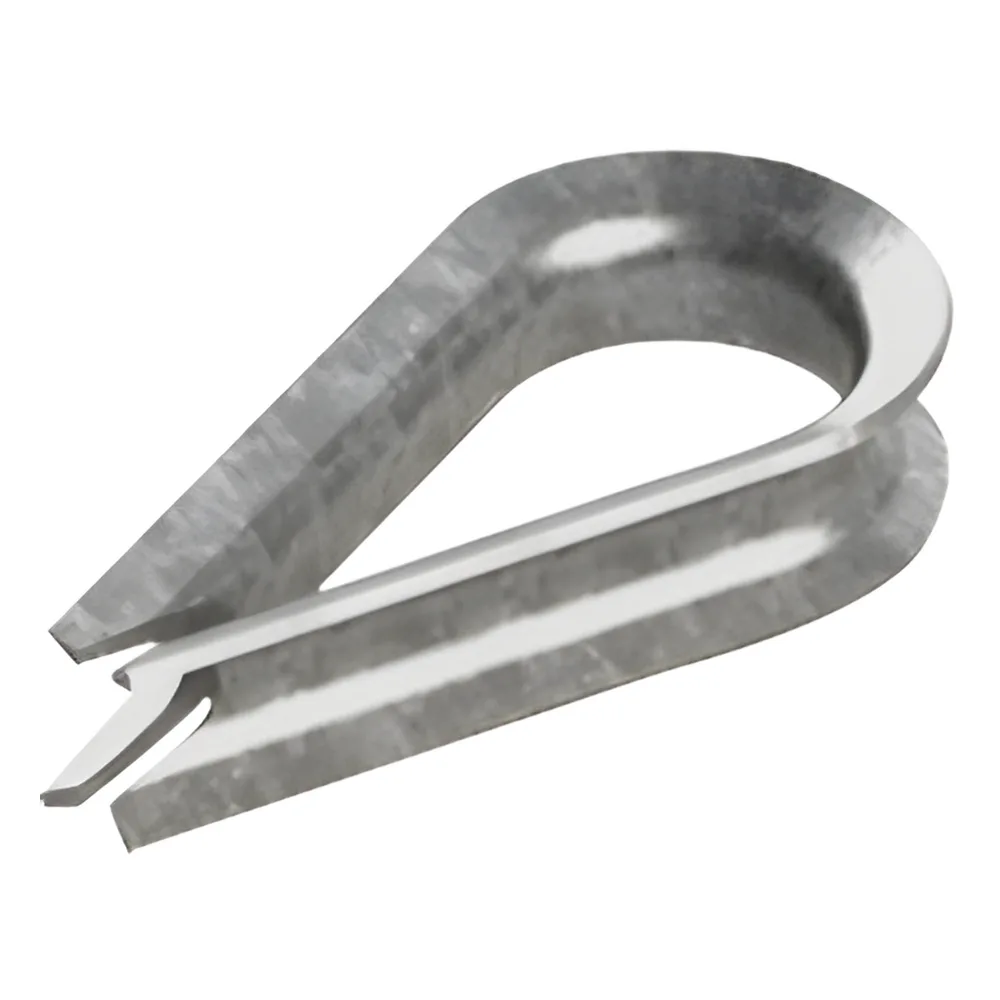 Guardacabos/cuello 1/4" acero con electro galvanizado.
