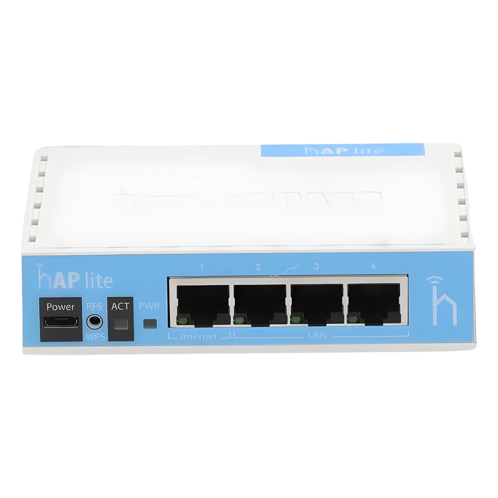 (hAP Lite) 4 Puertos Fast Ethernet y  Wi-Fi 2.4 GHz 802.11 b/g/n – vista 4