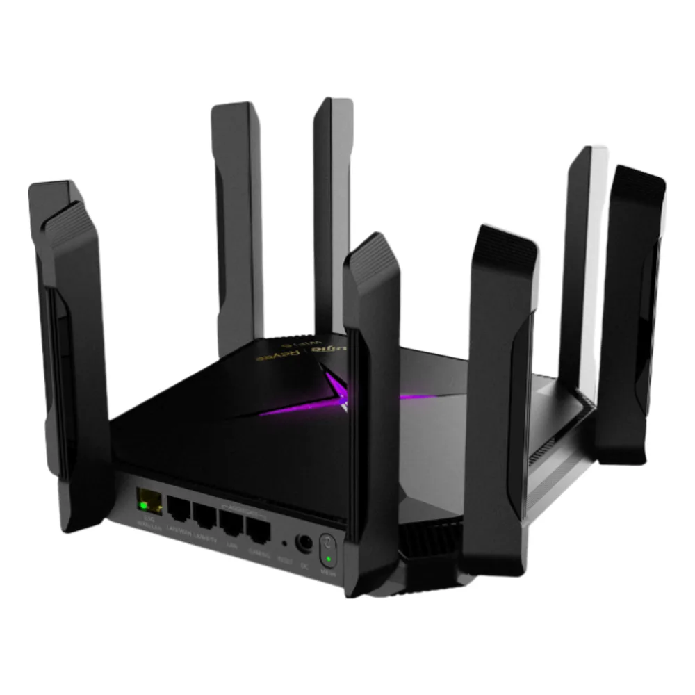 Home Router inalámbrico Wi-Fi 6 MESH , Diseñado para GAMING con doble puerto WAN Gigabit para Sumar Ancho de banda, 4 puertos LAN Gigabit., WI-FI 6 2x2 doble Banda – vista 2