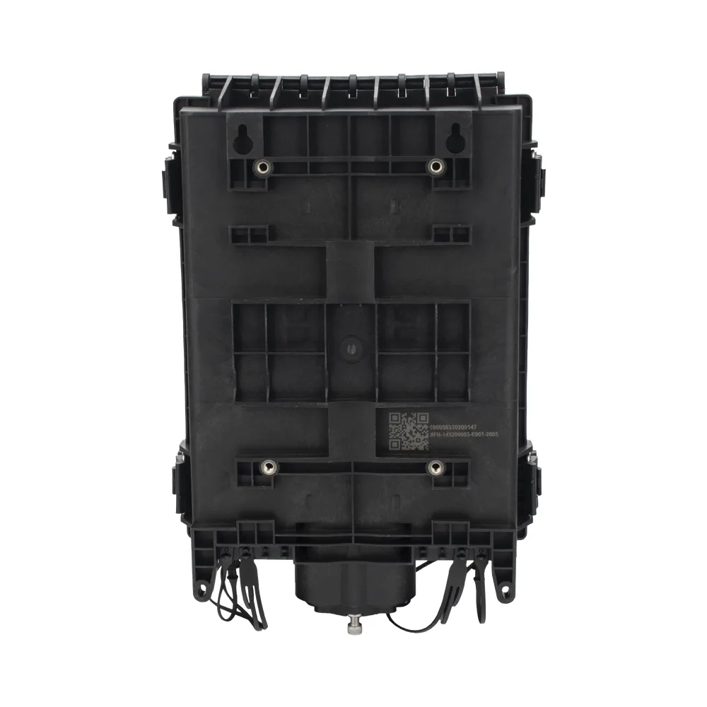 HUB Box Preconectorizada EASYCONN® de FiberHome para Exterior, IP68, Hasta 96 Empalmes, Incluye 2 Splitters 1*4 – vista 4