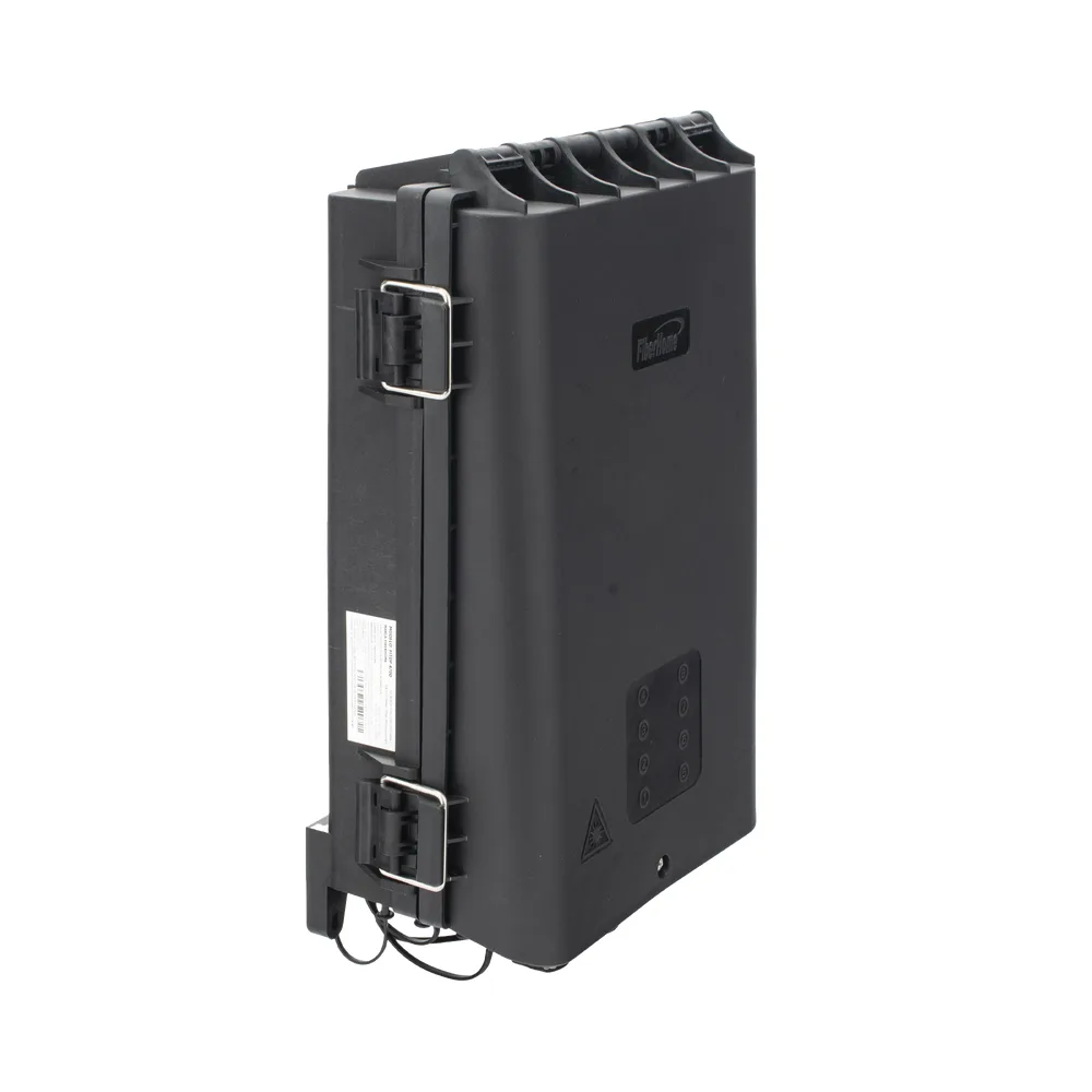 HUB Box Preconectorizada EASYCONN® de FiberHome para Exterior, IP68, Hasta 96 Empalmes, Incluye 2 Splitters 1*4 – vista 5