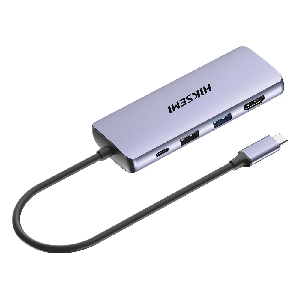 Hub USB-C 8 en 1 / HDMI 4K / 3x USB 3.0 + 1x USB 2.0 / SD + Micro SD / PD 100W / Aleación de Aluminio – vista 2