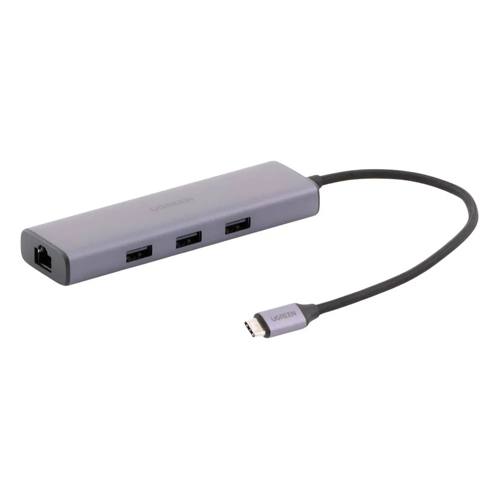 HUB USB-C (Docking Revodok) 6 en 1 | 3 Puertos USB-A 3.0 (5 Gbps) | USB-C PD 100W | HDMI 4K@30Hz | Entrada 1 RJ45 (Gigabit Ethernet) | Chip de Última Generación | Potente Disipación de Calor |  Caja de Aluminio. – vista 2