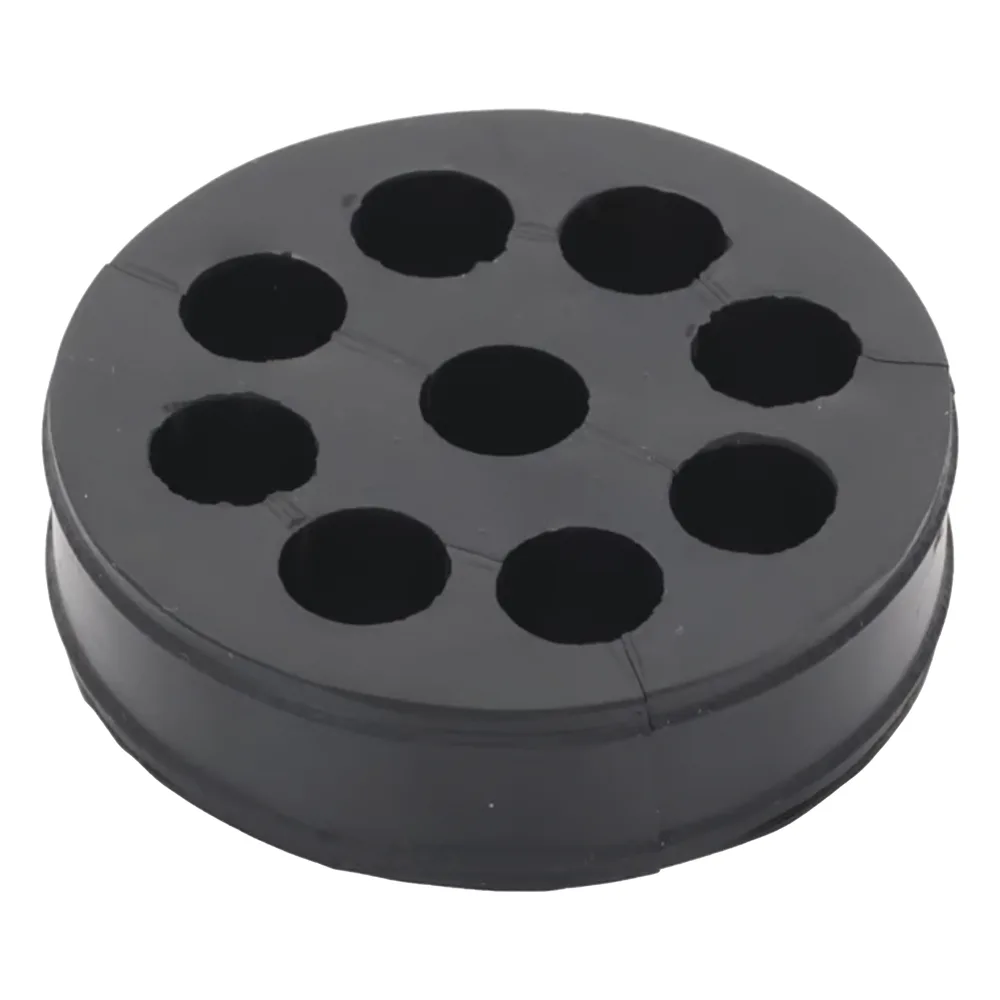 Inserto de Caucho de 4" Con Nueve Orificios para Cable de 1/2 in