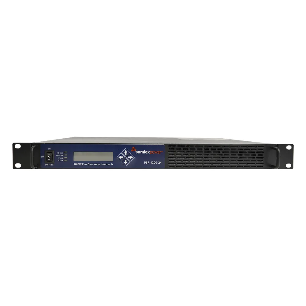 Inversor de corriente Onda Pura Montaje en rack 1U 1200W, 24 Vcc- 120 VCA, 50/60 Hz