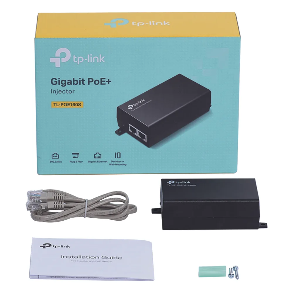 Inyector PoE+ (30W) / Gigabit 802.3 af/at / 2 puertos 10/100/1000 Mbps / Plug and Play / Fuente alimientación Integrada – vista 3
