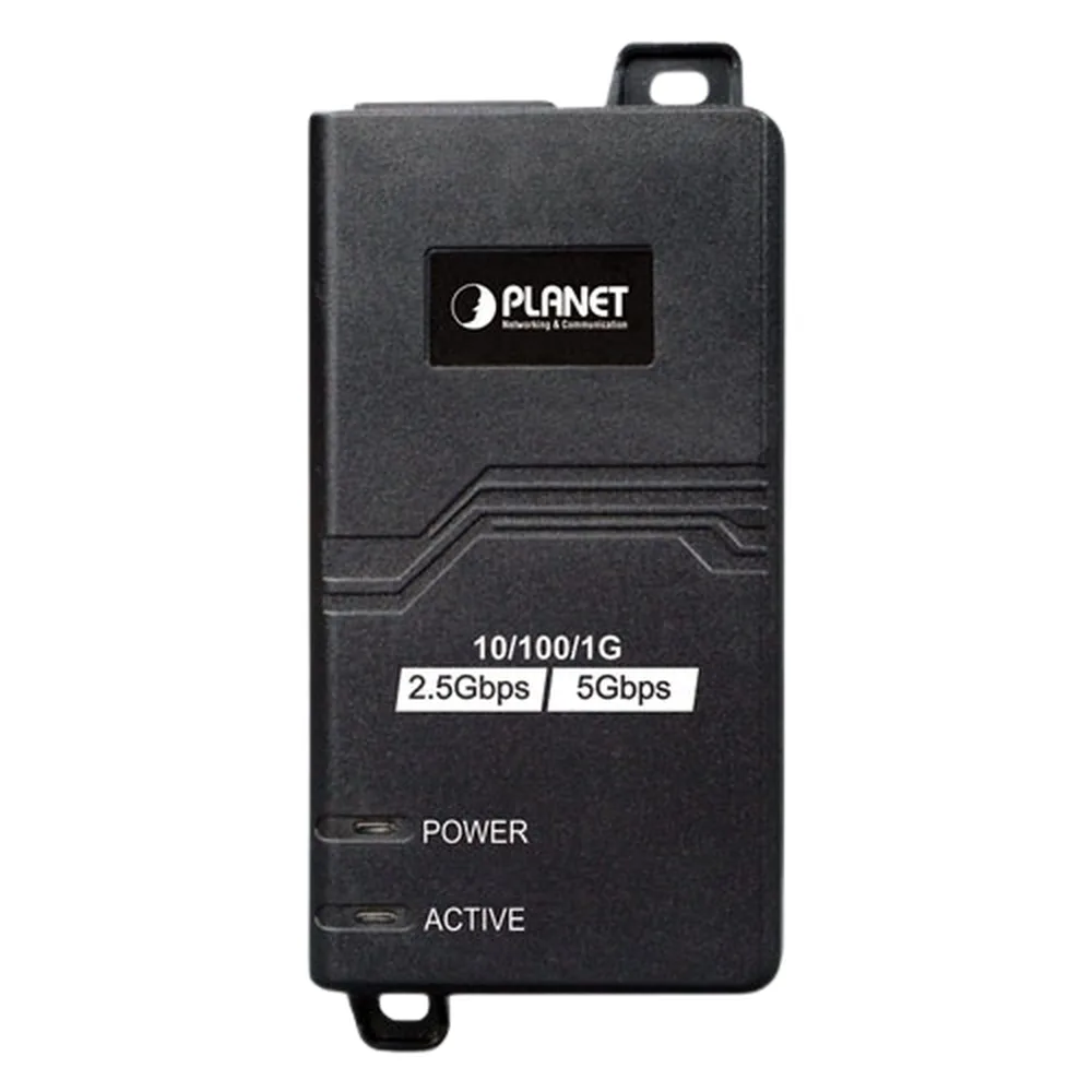 Inyector PoE 802.3 af/at, Hasta 30 W, con Puertos de 10/100/1000Mbps/ 2.5 Gbps/5 Gbps – vista 2