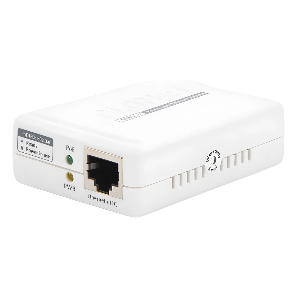 Inyector PoE 802.3af de 1 Puerto 10/100 Mbps (Mid-Span), Hasta 15.4 W – vista 2