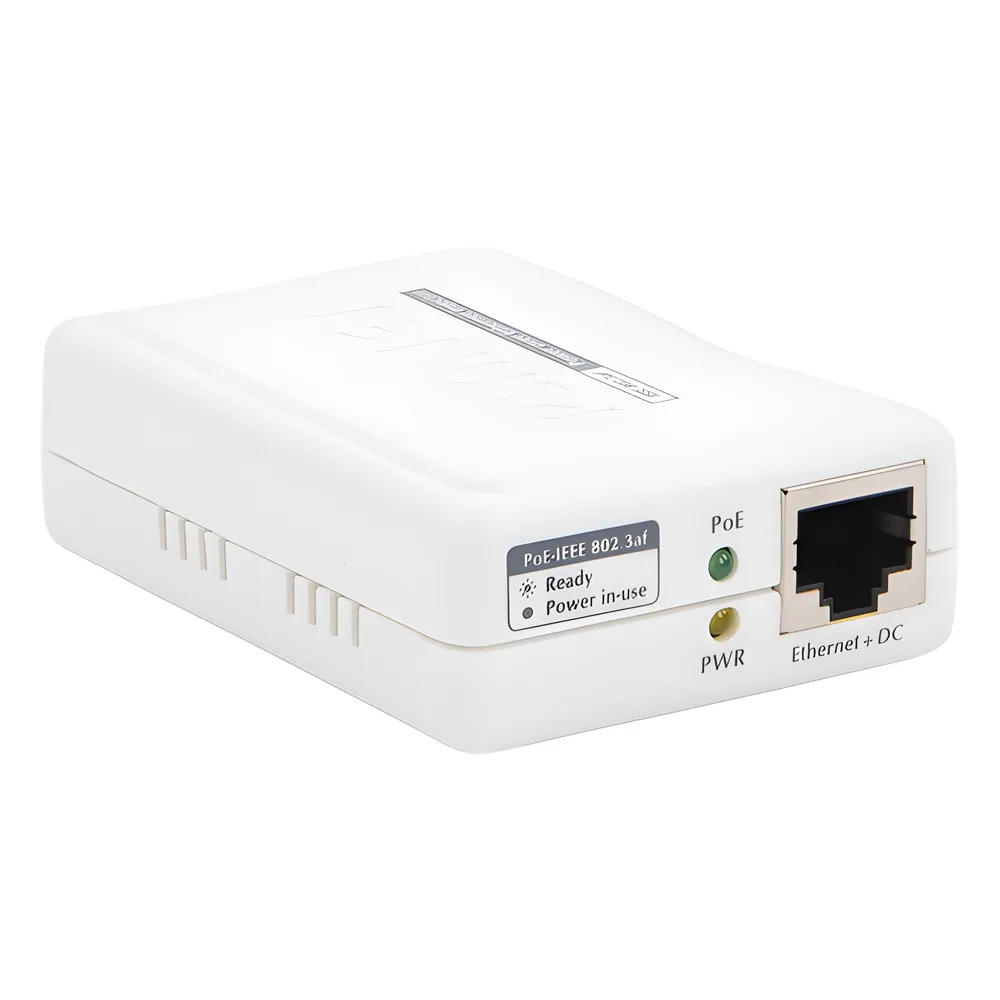 Inyector PoE 802.3af de 1 Puerto 10/100 Mbps (Mid-Span), Hasta 15.4 W – vista 3