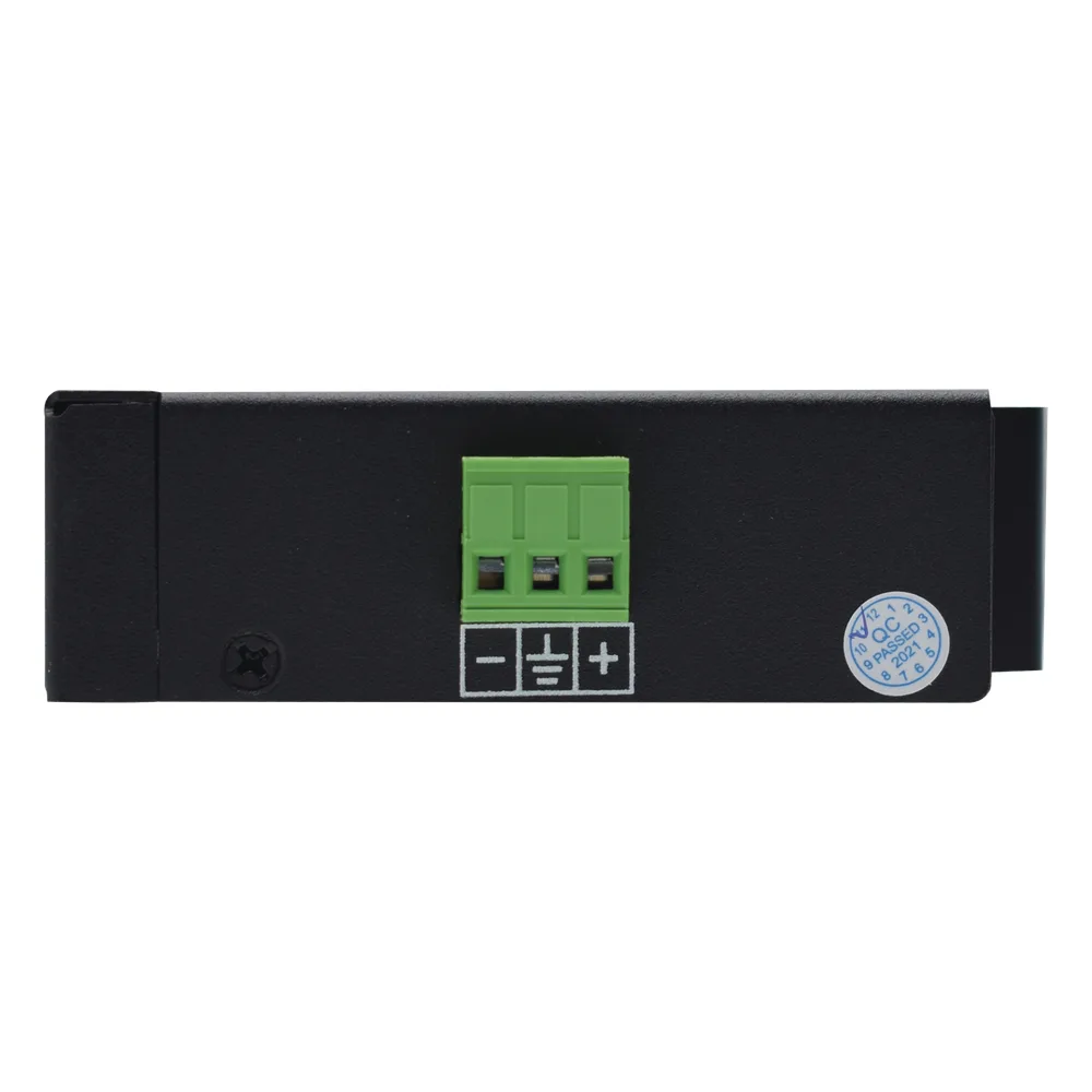 Inyector PoE Industrial / DC entrada 12-57V / PoE salida de Hasta 90W / Carcasa de Metal / Riel DIN / Aplicaciones CCTV – vista 2