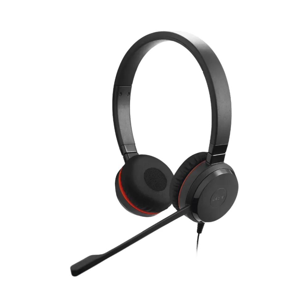 Jabra Evolve 30 II Duo con conexión USB C/A y 3.5mm, micrófono con cancelación de ruido y controlador en el cable con botones e indicadores LED (5399-829-369)) – vista 3