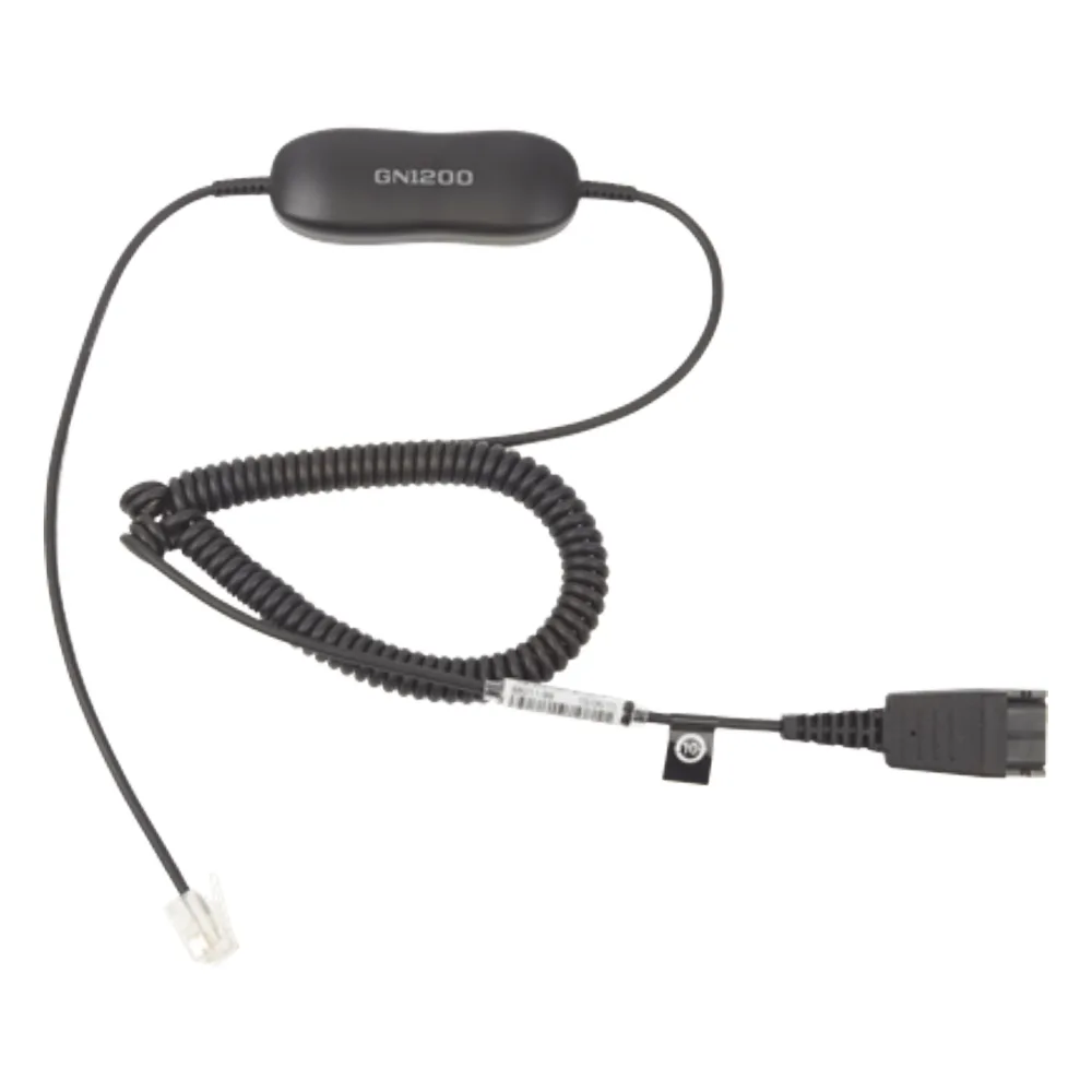 Jabra GN1200 cable enroscado con conexión QD y RJ-9 (88011-99)