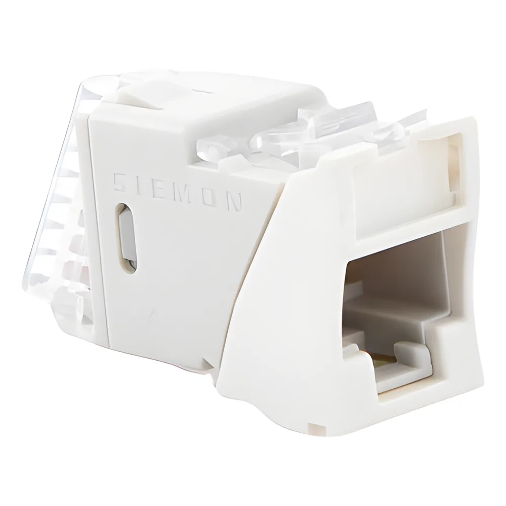 Jack Ultramax Cat6, UTP, Montaje Híbrido en Placa de Pared (Plano y Angulado), Color Blanco, Punch Down – vista 3