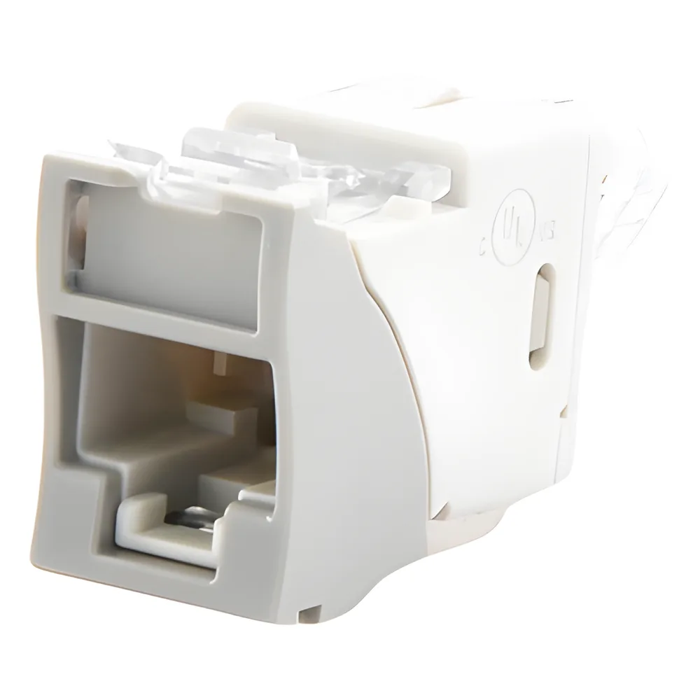 Jack Ultramax Cat6A, UTP, Montaje Híbrido en Placa de Pared (Plano y Angulado), Color Gris, Punch Down – vista 3