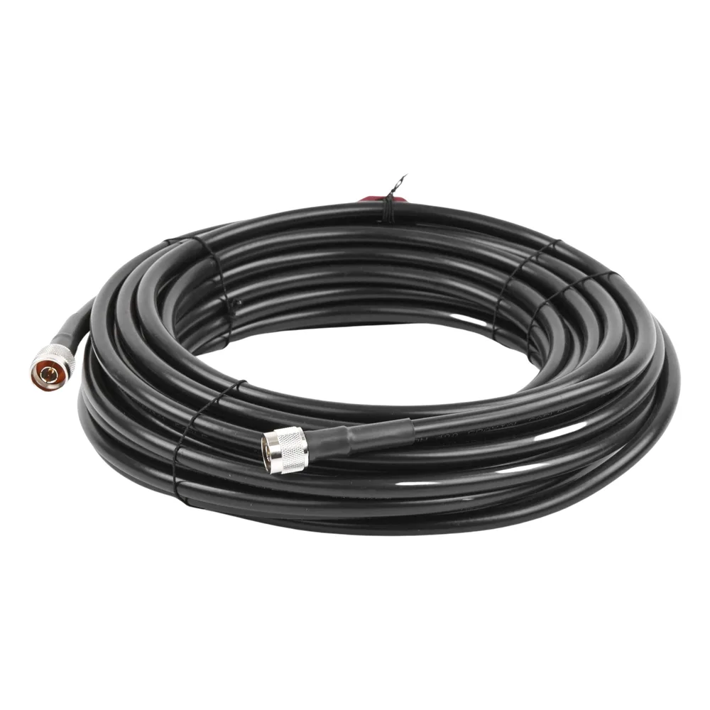 Jumper Coaxial de 50 Ohm con Cable Wilson-400 | Conector N Macho en los Extremos | 15.24 Metros (50 Pies) de Longitud. – vista 3