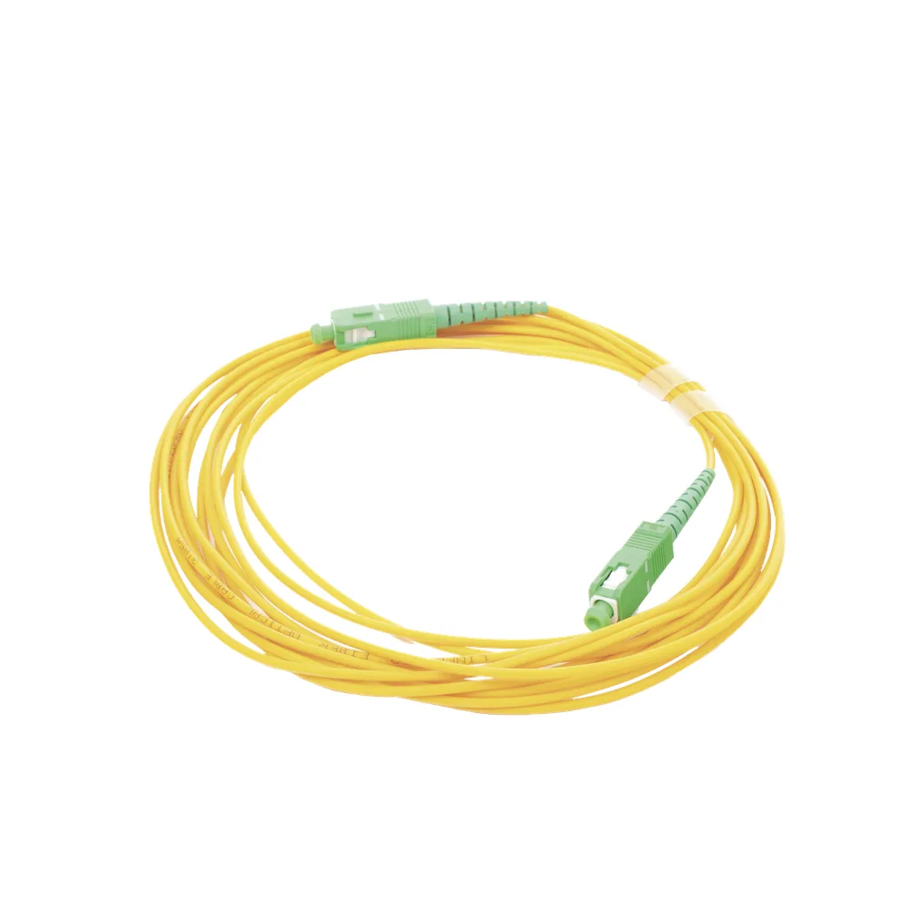 Jumper de Fibra Óptica Monomodo SC/APC - SC/APC Simplex, Color Amarillo, 5 Metros (16.40 Pies) – vista 4