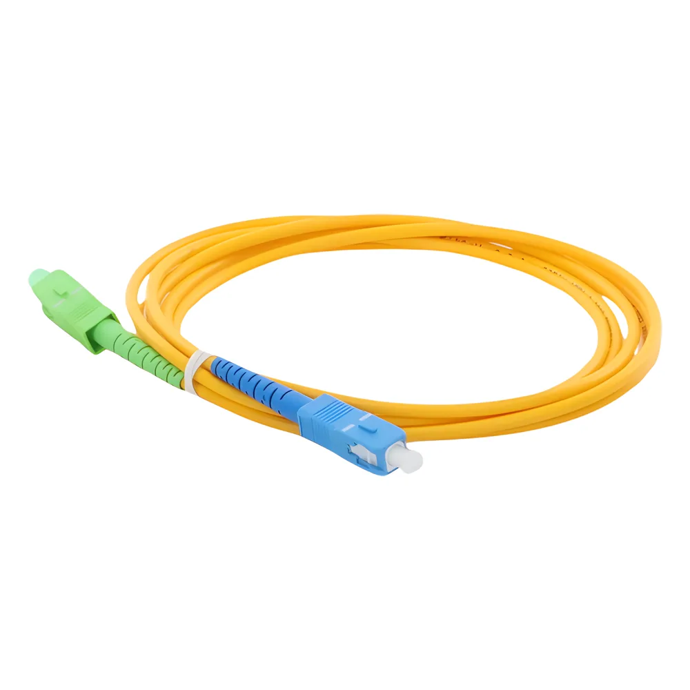 Jumper de Fibra Óptica Monomodo SC/APC-SC/UPC Simplex de 2 Metros (6.56 Pies), 3mm – vista 3