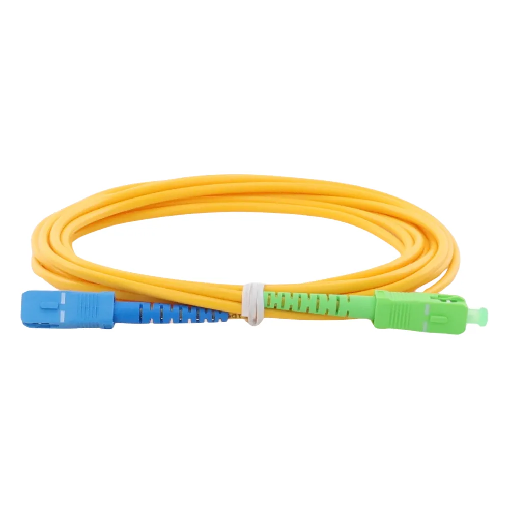 Jumper de Fibra Óptica Monomodo SC/UPC-SC/APC Simplex, Color Amarillo, 3 Metros (9.84 Pies), 3 mm – vista 2