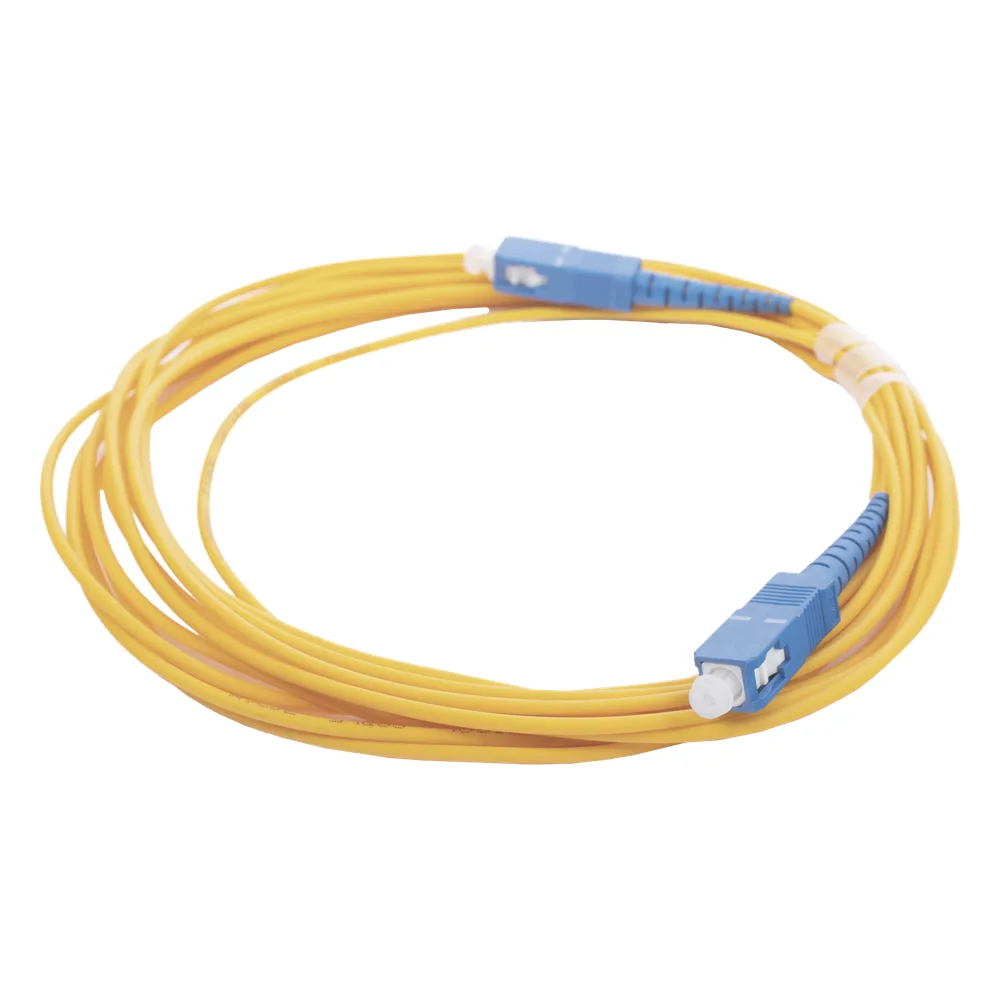 Jumper de Fibra Óptica Monomodo SC/UPC - SC/UPC Simplex, Color Amarillo, 5 Metros (16.40 Pies) – vista 4