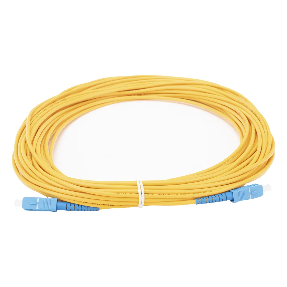 Jumper de Fibra Óptica Monomodo SC/UPC-SC/UPC Simplex de 10 Metros (32.81 Pies), 3mm