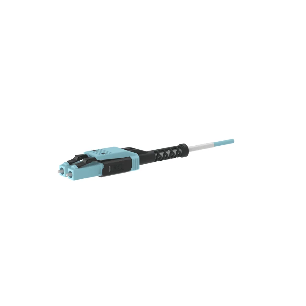 Jumper de Fibra Óptica Multimodo 50/125 OM4, LC-LC Uniboot Duplex, LSZH, Color Aqua, 3 Metros (9.84 Pies) – vista 2