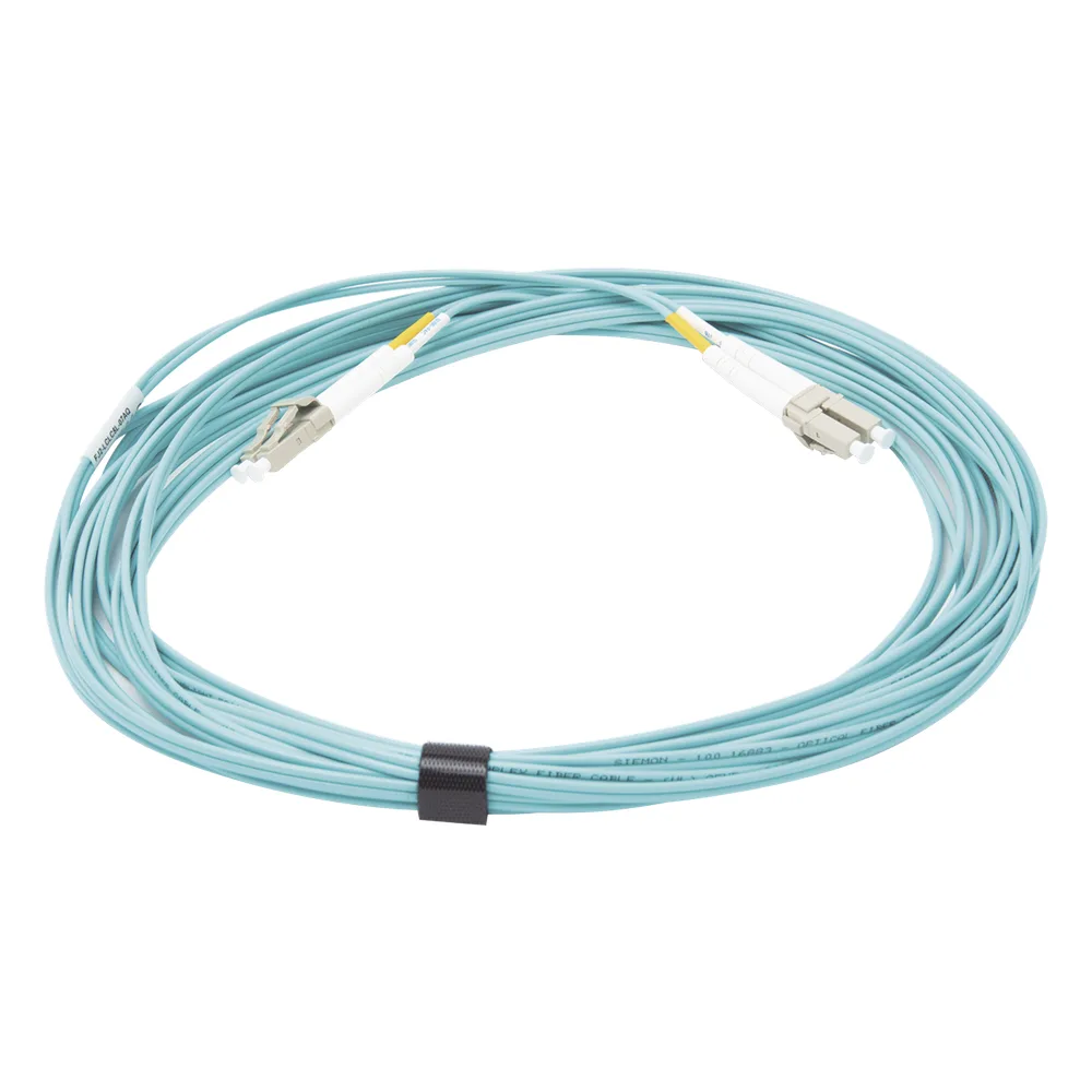 Jumper de Fibra Óptica Multimodo 50/125 XGLO OM3, LC-LC Duplex, OFNR, Color Aqua, 7 Metros (22.97 Pies) – vista 2