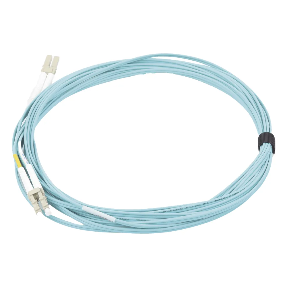 Jumper de Fibra Óptica Multimodo 50/125 XGLO OM3, LC-LC Duplex, OFNR, Color Aqua, 7 Metros (22.97 Pies) – vista 4