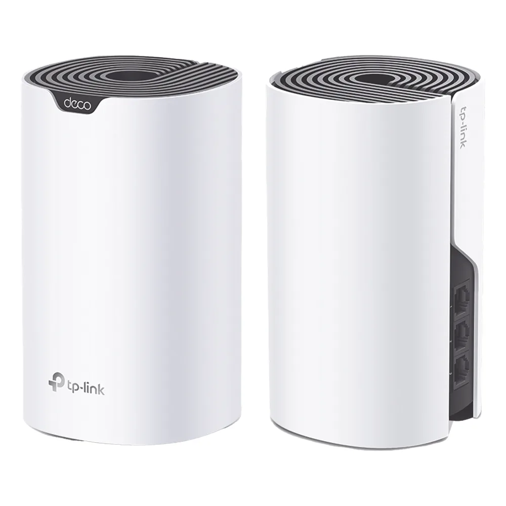 Kit 2 Routers Inalámbricos MESH Interior para Hogar / Doble Banda Wi-Fi 5 AC1900 Mbps / 3 Puerto Gigabit WAN/LAN / 3 Antenas Internas / Administración Mediante la App Deco (iOS, Android) – vista 2