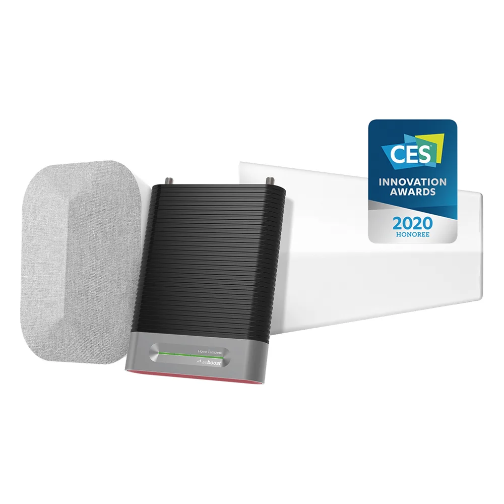 KIT Amplificador de Señal Celular, HOME COMPLETE | Mejora la Señal Celular de todos los Operadores | Cubre áreas en interior de hasta 1200 m² con 4 antenas