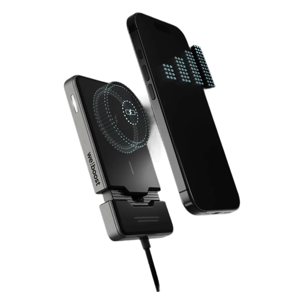 Kit Amplificador de Señal Celular para Vehículo / Prioridad para un Dispositivo / Con cargador Inalámbrico Magnético Qi2 / Antena Magnética Exterior / 23 dB de Ganancia / Tri Banda / 50 Ohm / SMA Hembra – vista 2