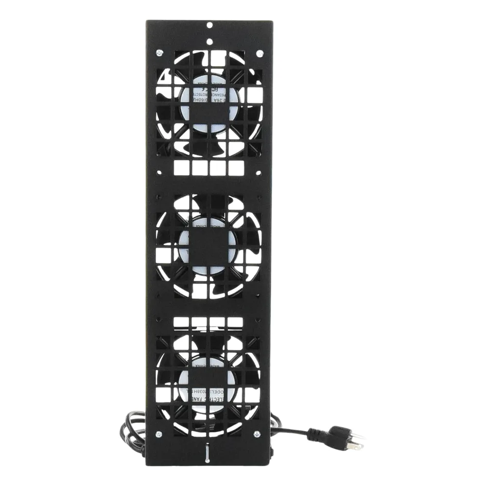 Kit de 3 Ventiladores 110 Vca (12 x 12 cm) con Clavija para Gabinete de Piso – vista 5