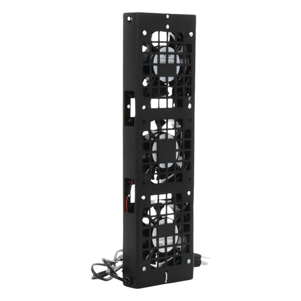 Kit de 3 Ventiladores 110 Vca (12 x 12 cm) con Clavija para Gabinete de Piso – vista 6