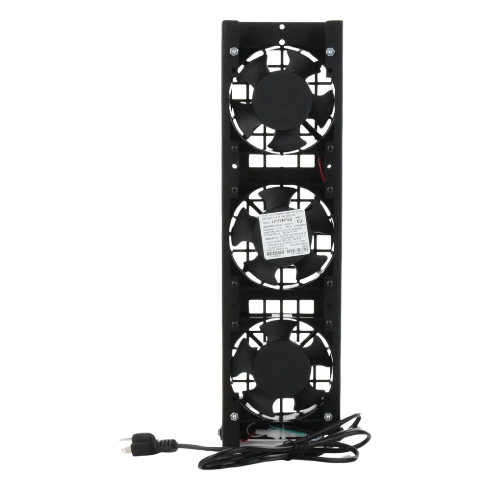 Kit de 3 Ventiladores 110 Vca (12 x 12 cm) con Clavija para Gabinete de Piso – vista 7
