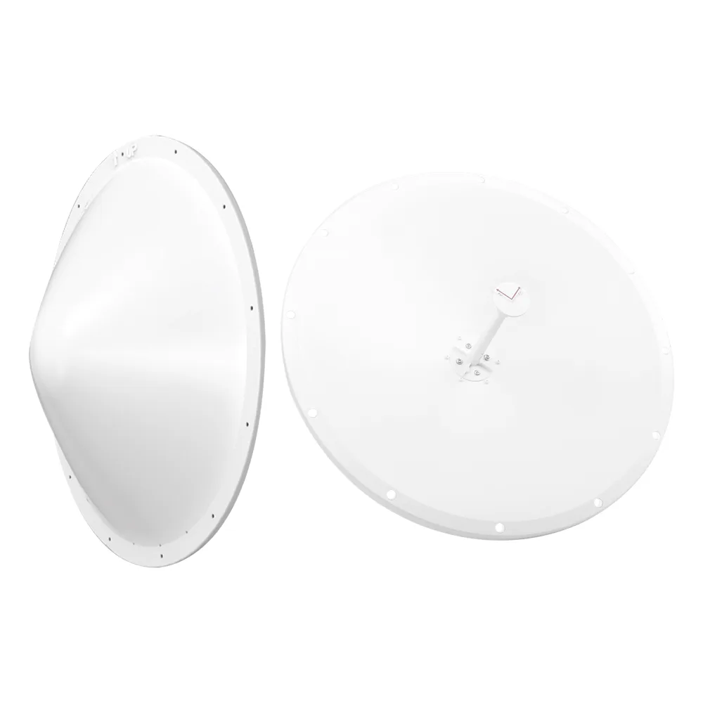 Kit de Antena y radomo, ganancia de 28 dBi, rango de frecuencia extendida (4.9 a 6.5 GHz), conectores SMA-macho inverso, incluye jumper, distancia de hasta 15 km