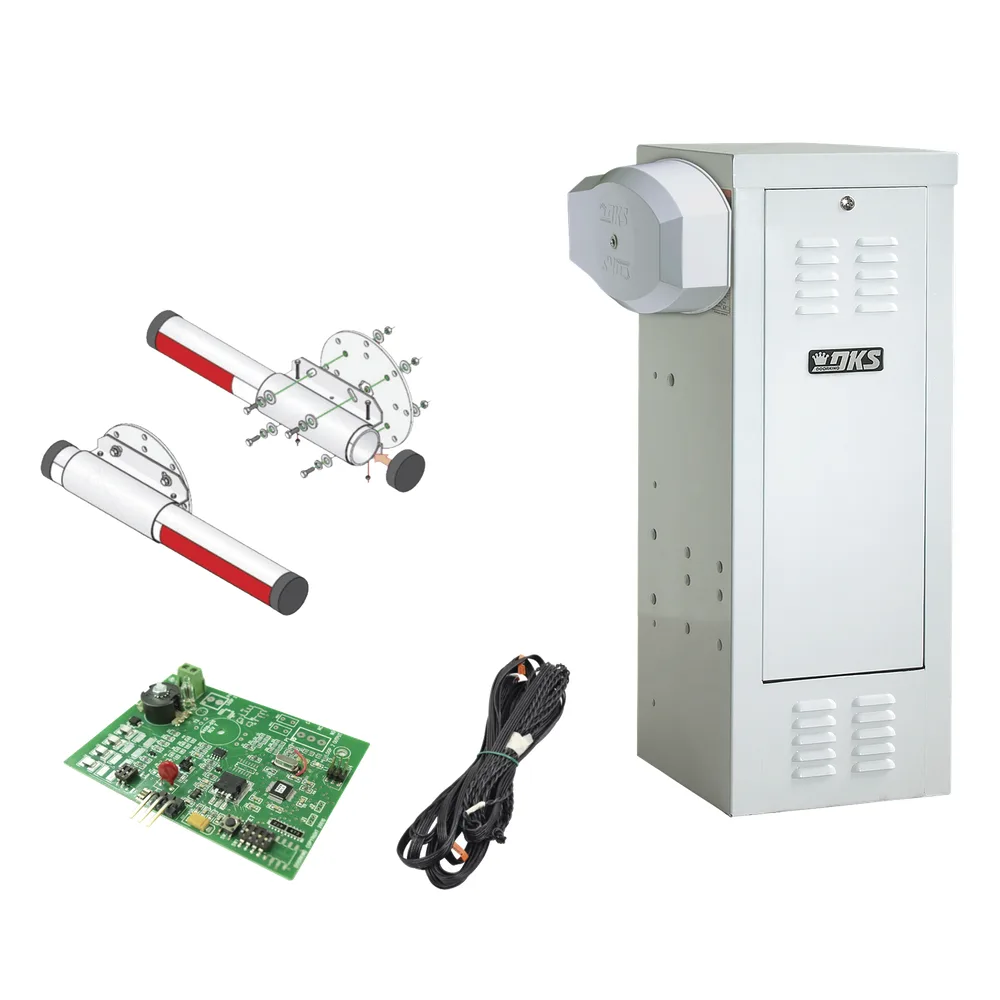 Kit de Barrera Vehicular 1601 de Uso CONTINUO Con Mástil de Aluminio 4 Metros / Incluye Sensor de Masa y Loop.