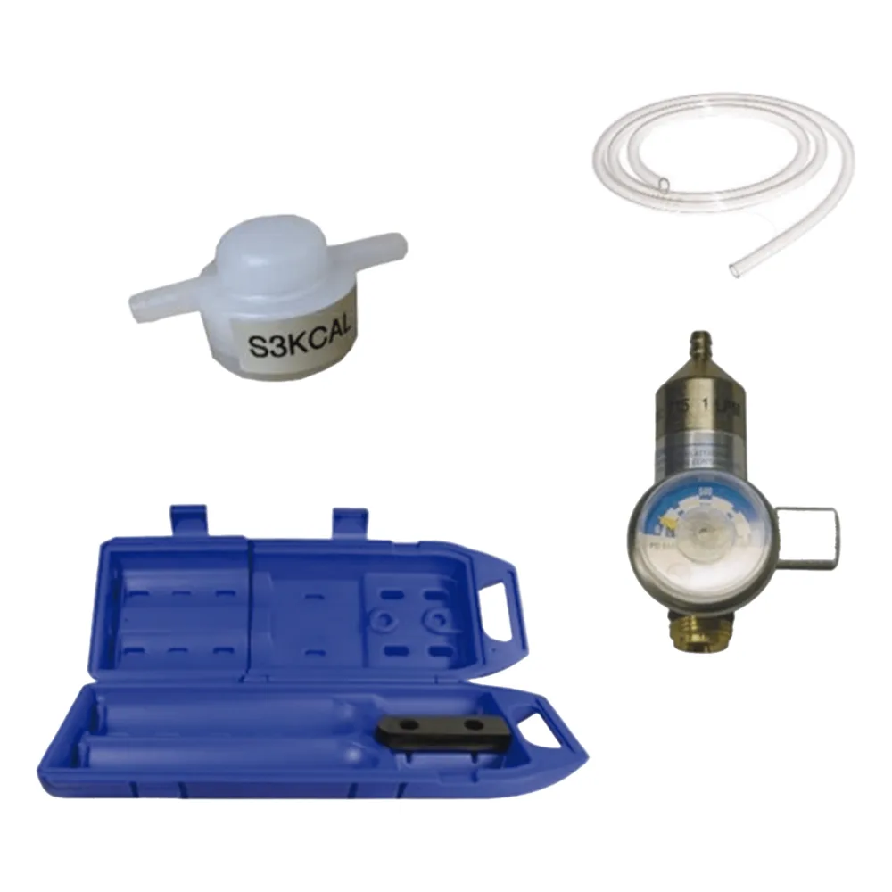 Kit de calibración para transmisores de gases tóxicos serie Sensepoint XCD RTD, con regulador de 1.5 LPM y estuche de transporte