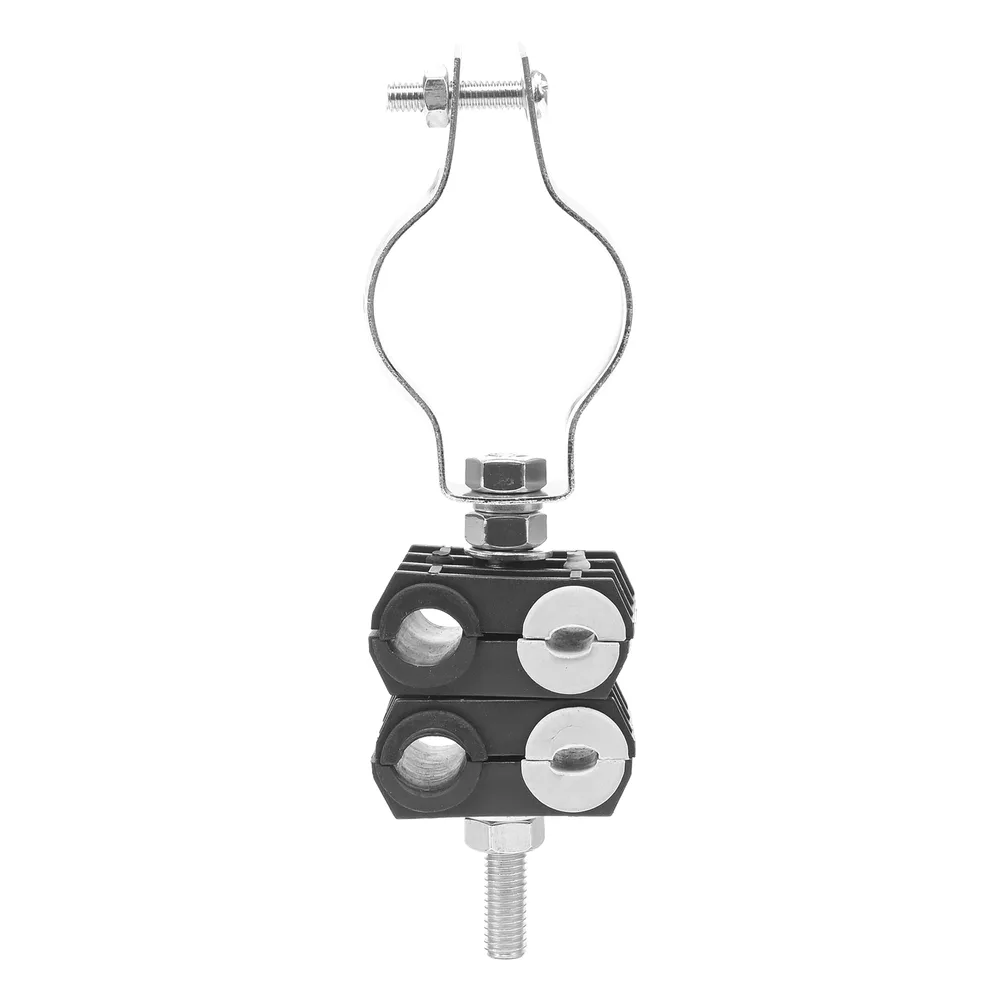 KIT de Dos Sujetadores de plastico para cuatro cables de 6 a 8 mm con todo y hardware de instalación en tubos de 1 1/4 in