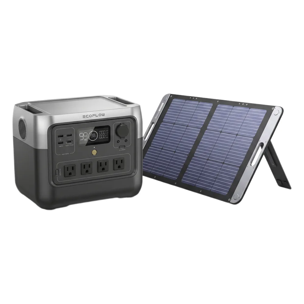 Kit de Energía Portátil / Estación 768 Wh / Salida AC 800 W (1600 W X-Boost) / Panel Solar 200 W / Batería LiFePO4 / IP67