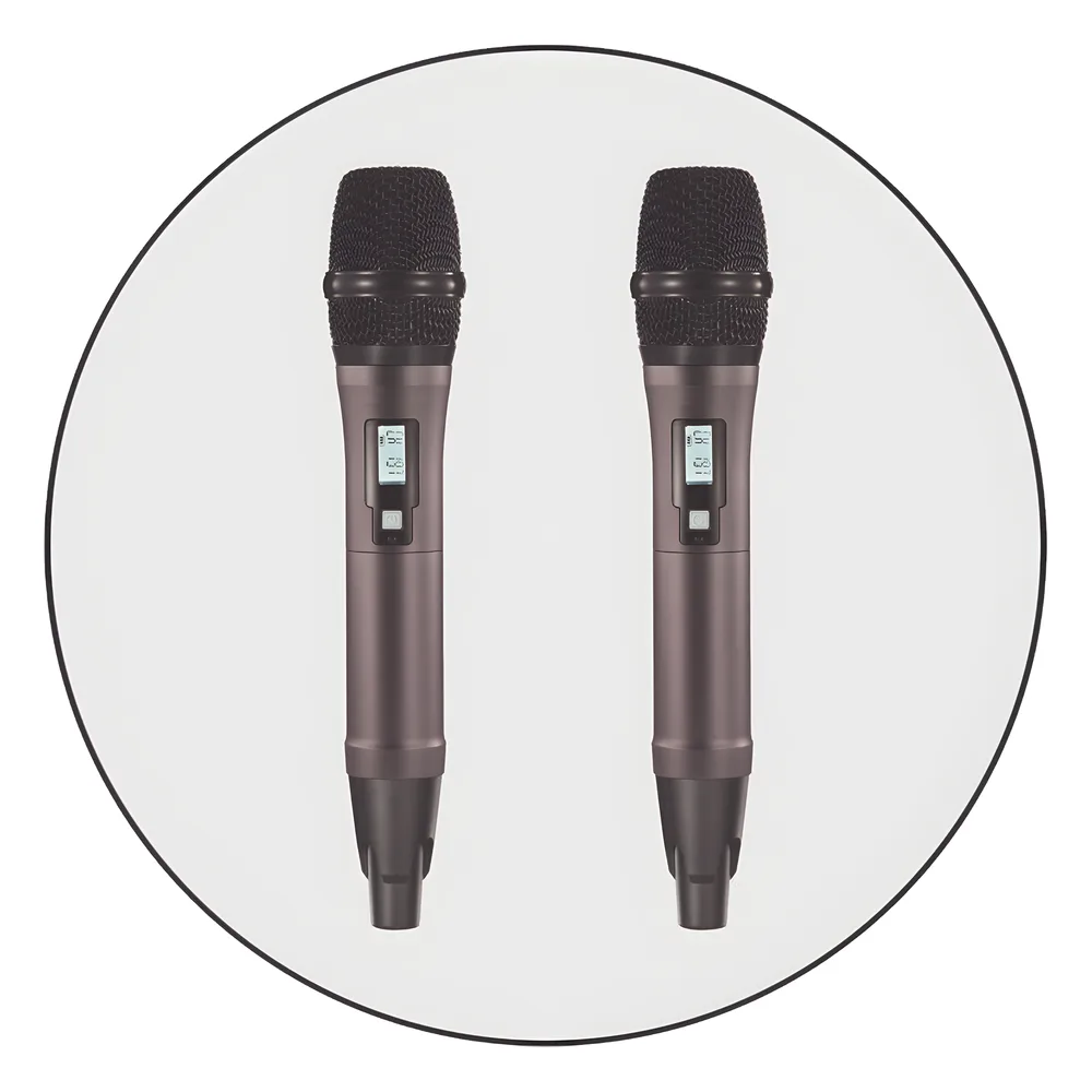Kit de Microfonía inalámbrico | 2 Micrófonos de mano | Receptor UHF | Pantalla LCD | 200 Canales | Gran cobertura – vista 5