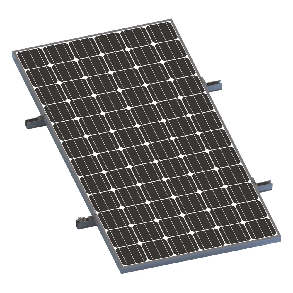 Kit De Minirieles Para Panel Solar Arreglo 1X1 Para Instalación Plano En Lámina