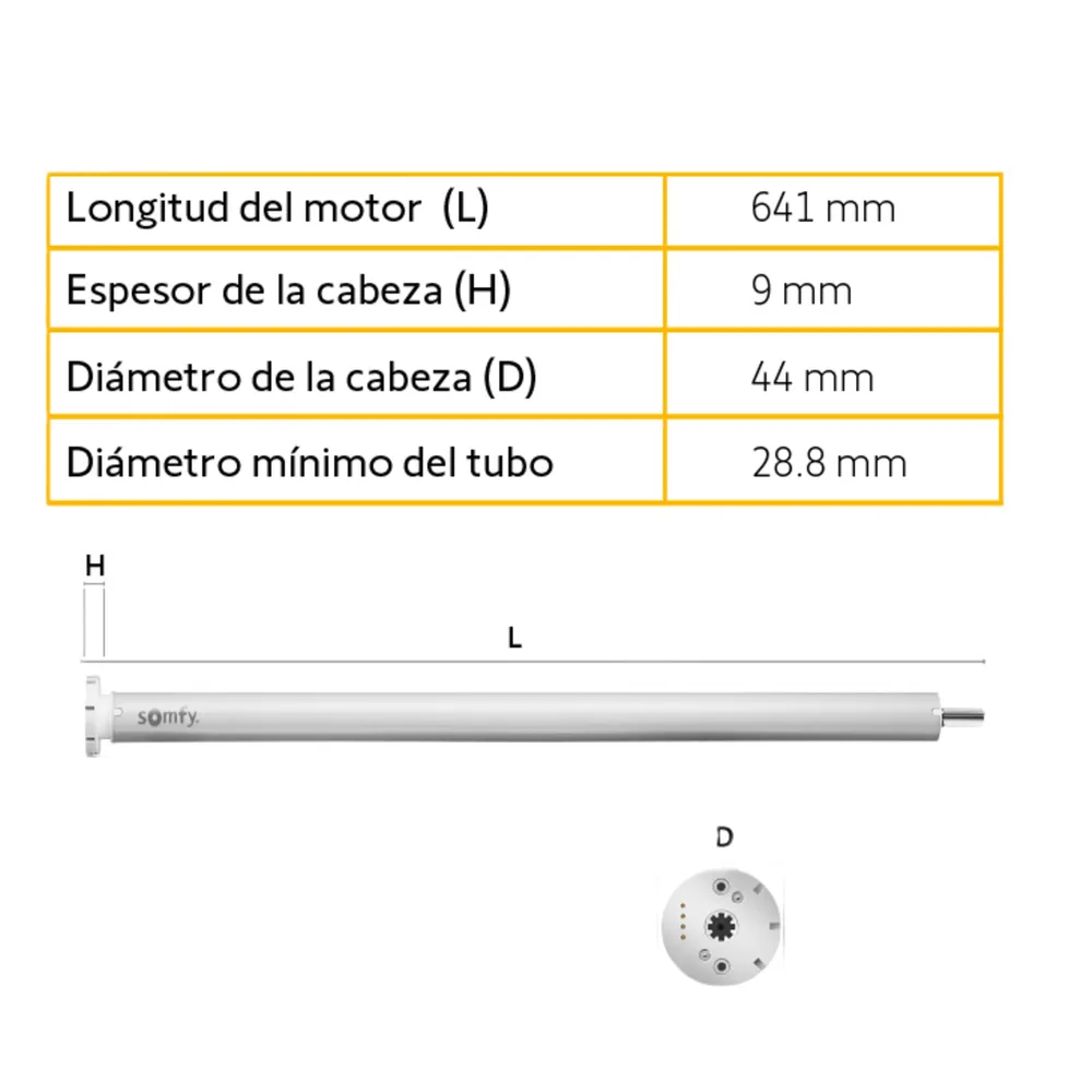 Kit de Motor Somfy SONESSE 30 RTS Ultra Silencioso | Inalámbrico a Batería con Accesorios (Max 2.3x3 m) – vista 5